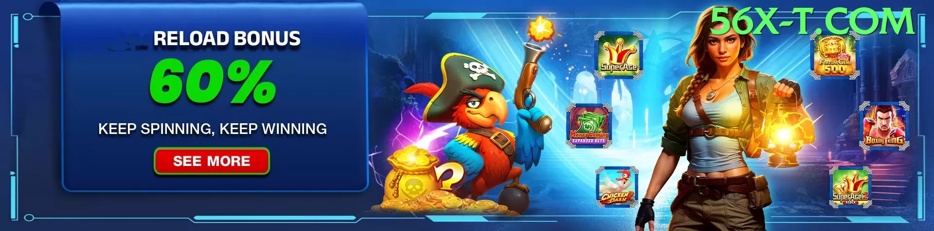 Aplicativo móvel 56x slot para iOS e Android - app